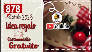 878 🎀 delizioso Cuore con tasca NATALE 2023 elicreaCUCITO cucito creativo💕 [upl. by Rafaj]