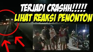 TRAGEDI LAGI  LAGA BEBEK 115cc WAKNYES VS BAGUS  TERJATUH DAN CRASH [upl. by Aitnis]