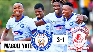 🔴MAGOLI YA AZAM FC 3 VS COAST UNION 1 HIGHLIGHTS NGAO YAJAMII [upl. by Ecyned]