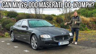 Can I hit TOP SPEED in my £6000 Maserati Quattroporte [upl. by Yauqaj]