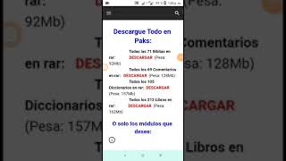 Descarga la app MySword para android y todos los módulos en español [upl. by Eadrahs]