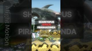 Sharktopus Versus Piranhaconda edit battle cheapbudgethorrorfilms [upl. by Aihsilat]