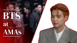 AMAS 2021 BTS FULL INTERVIEW RED CARPET AMERICA MUSIC AWARDS [upl. by Loris]