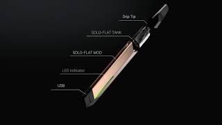 Eco Vape leak free Solo Flat pod system by Vaptio [upl. by Annohsal]