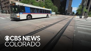 RTD construction project forcing detours in downtown Denver [upl. by Enenaj]