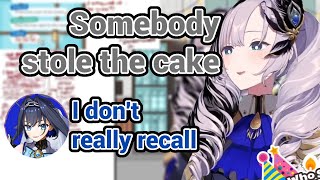 Kronii Try to Scam Reine at her Reverse Callin Finding Who Stole The Cake [upl. by Herr]