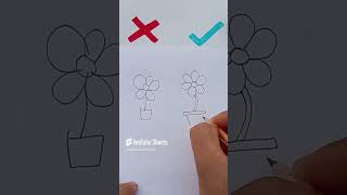 how to draw plant🌱 drawing drawingtutorials photography stepbysteptutorial drawinghacks diy [upl. by Lleirbag]