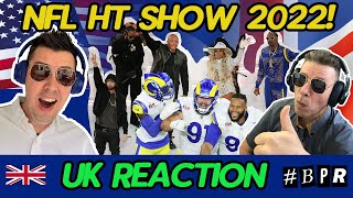 SUPER BOWL NFL 2022 Half Time Show  DRE EMINEM SNOOP LAMAL MARYJBLIGE 50CENT BRITS REACTION [upl. by Nalaf93]