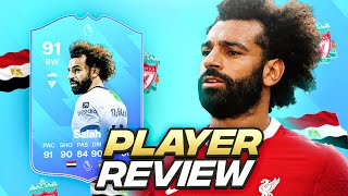 91 PREMIER LEAGUE POTM SALAH SBC PLAYER REVIEW  PLAYER OF THE MONTH  EAFC 24 ULTIMATE TEAM [upl. by Vedis]