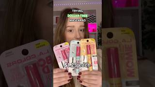 TRYING DOLLAR TREE MASCARAS 😨 [upl. by Abigale860]