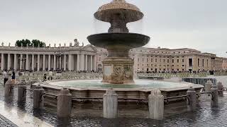 Vatican fountain St Peter’s square [upl. by Bergin]