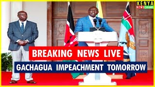 LIVE  Gachagua to address the Nation from Karen ahead of impeachment motion Parliament [upl. by Astraea]