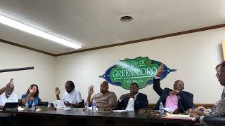 September 16 2024 Meeting of the Mayor and City Council Greensboro GA [upl. by Airyt124]