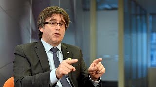 Puigdemont quotVoglio tornare da Presidente Catalanoquot [upl. by Aisile]