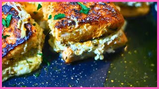 Ruths Chris EXACT Stuffed Chicken Breast ALTERNATIVE  STUFFED SALMON EASY DINNER RECIPES [upl. by Barna]