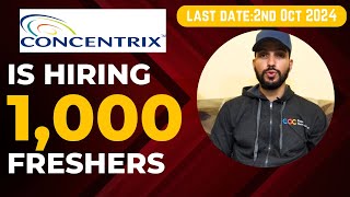 Concentrix Hiring 1000 Freshers 2024 [upl. by Nomolos]