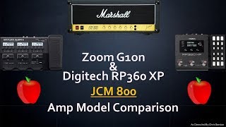 JCM 800 Amp Model Comparison  Zoom G3Xn amp Digitech RP360XP [upl. by Poole319]