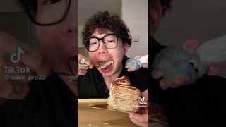 Some of the best crepe cake mukbangs 🍰  TT savorscapemukbangs [upl. by Adehsar941]