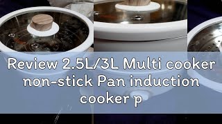 Review 25L3L Multi cooker nonstick Pan induction cooker pot electric heater stove mini steamer H [upl. by Onitrof]