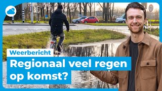 Weerbericht vrijdag regionaal veel regen [upl. by Alabaster725]