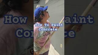 How To Paint Concrete howtopaint diy diypainting [upl. by Reeves478]