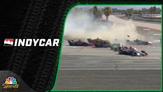 IndyCars 1 Million Challenge opens with chaos in the first heat  Motorsports on NBC [upl. by Enohs]