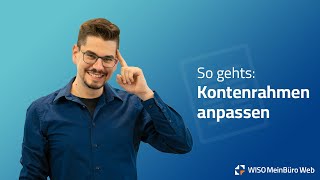 Kontenrahmen anpassen in WISO MeinBüro Rechnungen [upl. by Pius]