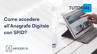 Come accedere allAnagrafe Digitale con SPID [upl. by Heng]