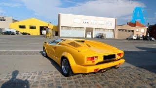 Lovely Sound Lamborghini Countach LOUD acceleration [upl. by Ozzy]