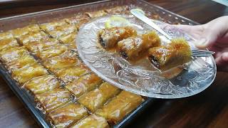 Baklava with Chocolate  and ready crusts melt in the mouth 😋 [upl. by Smaoht]