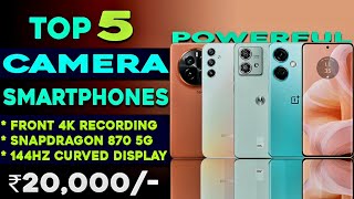 Snapdragon 870 5G  Top 5 Best Camera Phone Under 20000 in 2024  Best 5G Smartphones Under 20000 [upl. by Plank781]