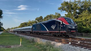 Amtrak Railfanning in Kingstree South Carolina 82324 [upl. by Tessy]