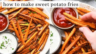 Baked Sweet Potato Fries Recipe [upl. by Ahsenet159]