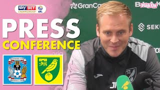 Johannes Hoff Thorup press conference ahead of Coventry City  The Pink Un [upl. by Azzil]