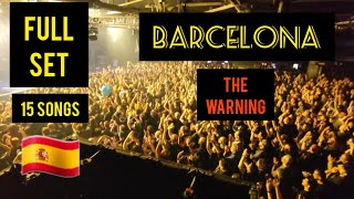 THE WARNING  BARCELONA  FULL SET  15 songs  4824 livemusic concert tour fyp martintw [upl. by Nylyram]