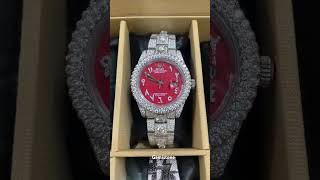 All Moissanite Diamond Studded Watches giftforhim gemistone diamond bustdownwatch prechristmas [upl. by Dnalon]