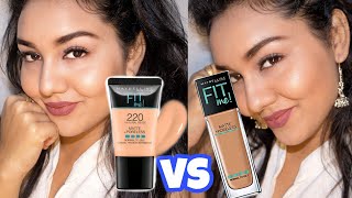 IS THERE ANY DIFFERENCE  MAYBELLINE FIT ME FOUNDATION TUBE VS BOTTLE [upl. by Reynard]