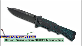 Review  Canivete Tático 26368103 Tramontina [upl. by Alleyn]