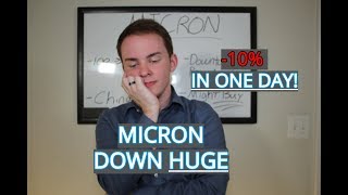 MICRON DOWN HUGE But why [upl. by Meuse]