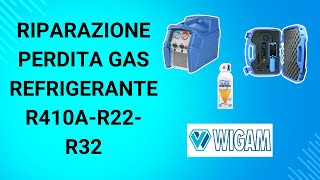 RIPARAZIONE PERDITA GAS REFRIGERANTE R410AR22R32 [upl. by Khoury]