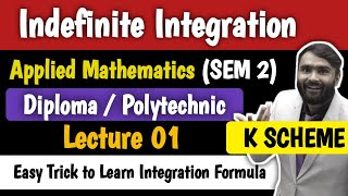 INDEFINITE INTEGRATION  APPLIED MATHEMATICS  DIPLOMAPOLYTECHNIC  LECTURE 01  PRADEEP GIRI SIR [upl. by Rieger452]