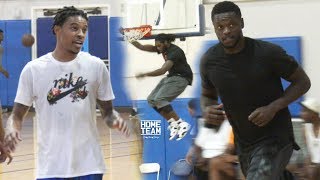 Tyler Ulis Jaylen Hands Julius Randle Kevon Looney Bobby Brown at Rico Hines UCLA Run [upl. by Foah]