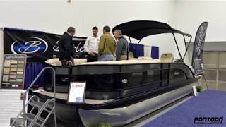 Barletta Pontoons  Walkthrough at 2018 Minneapolis Boat Show [upl. by Daiz]