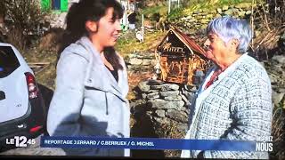 Noéline chargée de bonheur à Montvalezan La Rosière au 12h45 de M6 rubrique InspirezNous [upl. by Andee]