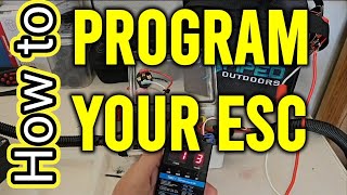 Hobbywing 880 ESC Programming for Trolling Motor Use [upl. by Odnumyer]