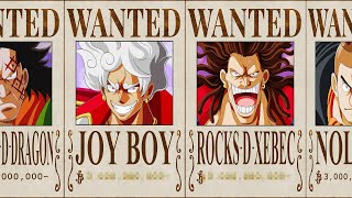 Calculating the Bounties of One Piece Legends [upl. by Adnoek]