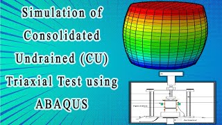 Simulation of consolidated Undrained CU triaxial test using ABAQUS [upl. by Dilan]