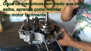 Montagem Completa do motor Titan 150 Honda fan150 e start 150 [upl. by Asuncion]