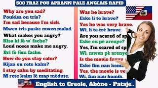 500 FRAZ POU APRANN PALE ANGLAIS RAPID RAPID  KOU ANGLAIS ONLINE  APRANN PALE ANGLAIS  ANGLÈ [upl. by Afatsom]