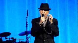 Leonard Cohen  A Thousand Kisses Deep  Barclays Brooklyn NY  20122012 [upl. by Darlleen713]